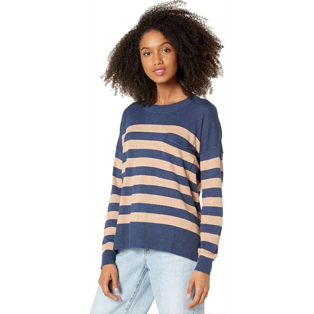 Madewell Lightweight Pocket Pullover Sweater in Stripe Size S